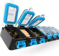 Amazon.com: Weekly Pill Organizer 1 time a Day – Pill Box 7 ...
