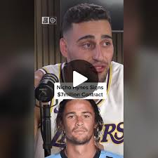 Nicho Hynes Signs Record $7 million contract till 2029 with the Sharks...