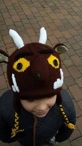 A faithful representation of that well loved children's book character the gruffalo. Ravelry Dk Gruffalo Style Look Slike Hat Pattern By Knits R Us