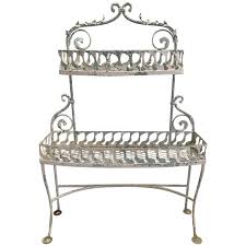 4.5 out of 5 stars (240) sale price $92.50 $ 92.50 $ 185.00 original price $185.00 (50% off) free shipping add to favorites. Lovely Vintage Two Tier Painted Metal Plant Stand At 1stdibs
