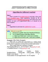 Let's go back to 1790 when the total population was 3,929,214. Jefferson S Method The Quota Rule Adams Method Webster S