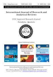 International Journal of Research and Analytical Reviews
