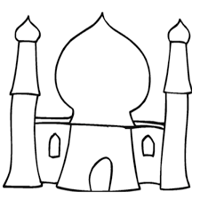 11 contoh gambar mewarnai masjid sederhana untuk paud/tk. Contoh Gambar Mewarnai Masjid Tk Kataucap