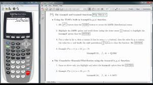 Calculating Binomial Probabilities With The Ti 83 84 Youtube