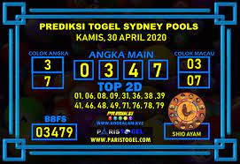 Prediksi Togel Sydney Pools 30 April 2020 Sydney Mei 25 April