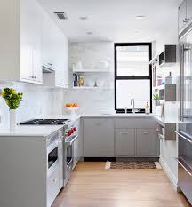 30 Gorgeous Grey And White Kitchens That Get Their Mix Right Grey Kitchen Designs Kitchen Remodel Small Small Kitchen Layouts
