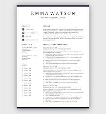 The most popular resume format in 2021. Free Simple Resume Template