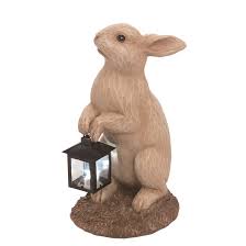 How to assemble easter bunny bunting: August Grove Zarai Resin Easter Light Up Carved Bunny With Lantern Statue Wayfair