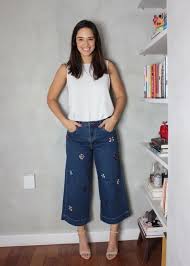 Calça Estampada Preta E Branca Como Usar Como Usar Calca Pantacourt No Verao Mari Flor Closet Da Mari Pantacourt Jeans Calca Pantacourt Calca Jeans Pantacourt