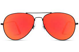 Chandler Classic Metal Aviator Black Frame Red Mirrored Lens Vintage Trendy Affordable Sungla Red Aviators Sunglasses Mirrored Aviator Sunglasses Mirrored Lens