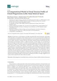 Pdf A Computational Model Of Tonal Tension Profile Of Chord Progressions In The Tonal Interval Space