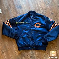 Starter Jackets Coats Vintage 8s 90s Chicago Bears Satin Nfl Jacket Poshmark