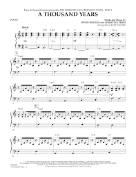 I think it can help beginners because the tutorials are easy but they sound really good on. Larry Moore A Thousand Years Piano Sheet Music Pdf Notes Chords Film Tv Score Orchestra Download Printable Sku 344142