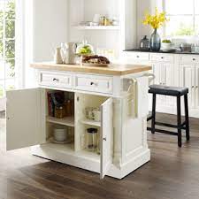 This is also a great solution for serving the thanksgiving turkey tableside. Amazon Com Crosley Furniture Oxford Natural Wood Top Kitchen Island White Kitchen Islands Carts