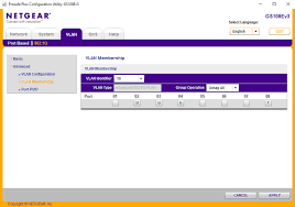 How To Configure An 802 1q Vlan On A Prosafe Web Managed Plus Switch Using The Prosafe Plus Configuration Utility Answer Netgear Support