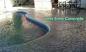 Is stamped concrete good around a pool? Stamped Concrete Gallery Orienteck Engineering Contracting