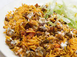 Serious Eats Halal Cart Style Chicken And Rice With White Sauce Recipe Recipe White Sauce Recipes White Sauce Serious Eats