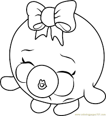 Click the picture to print it out. Bubbles Shopkins Coloring Page For Kids Free Shopkins Printable Coloring Pages Online For Kids Coloringpages101 Com Coloring Pages For Kids