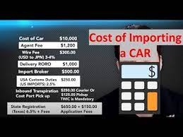 And you don't even need to set up shop if you're starting from scratch with zero capital. How Much Does It Cost To Import A Car From Japan Youtube