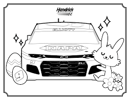 9 summer themed coloring pages! Check It Out Easter Themed Coloring Pages For The Family Hendrick Motorsports