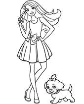 Learn about famous firsts in october with these free october printables. Barbie Coloring Pages For Girls Topcoloringpages Net
