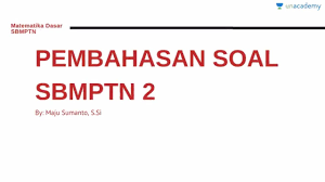 We did not find results for: Soal Sbmptn Turunan Masnurul