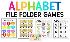 Put the word and letter blocks into alphabetical order (abc order). Alphabet File Folder Games File Folder Fun