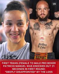 It didn't end too well for the first ever trans boxer