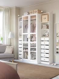 A wardrobe with a compartment for everything. Pax Wardrobe White Tyssedal Glass Ikea