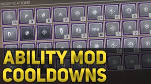 all ability cooldown mod times breakdown destiny 2 forsaken