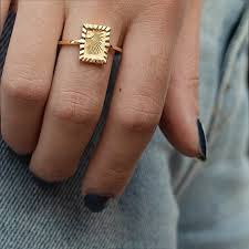 Jewellery With Meaning Estee Lalonde Jewellery Collection Daisy London Frame Ring Minimalist Diamond Rings Dainty Diamond Ring