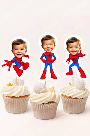 Spiderman Cupcake Topper