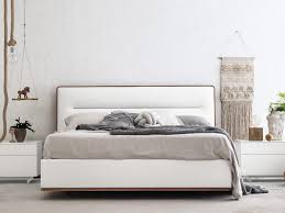 Double Bed With Upholstered Headboard Boston By Zanette Design Adriano Castiglioni Double Bed Designs Upholstered Headboard Bed