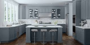 Grey kitchen cabinets wood worktop ukg. Castle Gray Shaker Recessed Panel Ready To Assemble Rta Wood Cabinets