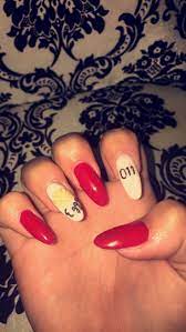 Omg My Mom Does So Good Stranger Things Nails Disney Acrylic Nails Cute Acrylic Nails Pretty Nails
