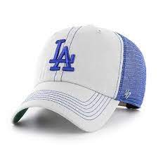 Men S Los Angeles Dodgers Gray Panel Trawler Adjustable Hat By 47 Brand Adjustable Hat 47 Brand Dodger Hats
