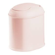 Smaller in scale but not in features, bathroom trash cans are designed to keep your bathroom tidy without taking up too much space. Mdesign Modern Plastic Mini Wastebasket Trash Can Dispenser With Swing Lid For Bathroom Vanity Countertop Or Tabletop Dispose Of Cotton Rounds Makeup Sponges Tissues Light Pink Blush Buy Online In Dominica