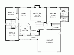 Ranch Style House Plan 3 Beds 2 Baths 1494 Sq Ft Plan 1010 23 One Floor House Plans Floor Plans Ranch Basement House Plans
