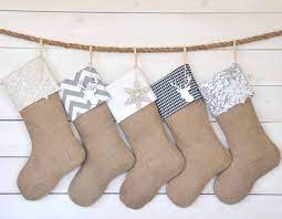 Personalized christmas stockings set of 5. Personalized Christmas Stockings Black Silver Set Of 5 Stockings Burlap S Christmas Stockings Christmas Stockings Personalized Burlap Christmas Stockings