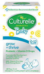 Gerber® soothe® vitamin d & probiotic drops gives your baby 100% of their daily vitamin d. Culturelle Baby Grow Thrive Probiotics Vitamin D Drops