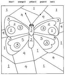 These color or paint by number printables are not only fun, they are great learning tools. Pin By Lynn Yoder On Kids Activities Kindergarten Colors Butterfly Coloring Page Numbers For Kids