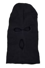 Male Black Acrylic Military Three Holes Balaclava Full Face Mask Masken Helm