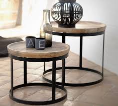 Die wundervolle maserung des massiven akazienholzes verleiht den tischen ein charmantes flair und bildet einen tollen kontrast zum schwarzen gestell. Gabler Design Beistelltisch 2er Set Paolo 10005880 Wohnzimmertische Couchtisch Beistelltisch 2er Set