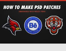 The pages in this mockup are square, so she created a square design. How To Make Psd Embroidered Patches Free Psd Assets On Behance