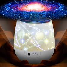 Amazon Com Kistra Night Lights For Kids With Led Timer 360 Rotating Projector Night Lighting Lamps For Indoor Bedrooms Best Gift For Baby Baby