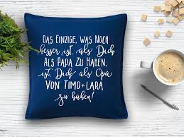 Sprüche Kissen Opa Mit Namen Geschenk Sofa Geschenkidee Opi Enkel Enkelkinder Vatertag