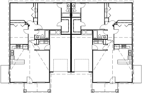 Main Floor Plan 2 For D 459 One Level Duplex House Plans Ranch Duplex House Plans Duplex Floor Plans One Level House Plans Duplex House Plans