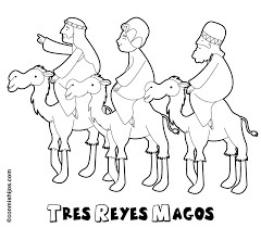 Ellos se dedican repartir regalos en las casas de como el día de reyes está bastante cerca hemos decidido dejarte algunos dibujos de reyes magos. Dibujo De Los Tres Reyes Magos Para Pintar
