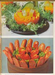 Heirloom organic produce is good for you, and beautiful, but it's not as appealingly bizarre as mashed potatoes piped like cake frosting, a wreath of carrot mash flooded with soggy peas, or. Inside The Surreal World Of 70s Food Porn Elephant
