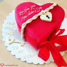 Heart shaped cakes heart cakes valentines day cakes valentine desserts valentine gifts fun cupcakes cupcake cakes cake cookies heart shape cake design. Write Name On Red Heart Valentines Cake Picture Love Name Generator Happy Birthday Cake Pictures Valentine Cake Happy Valentines Day Wishes